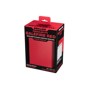 Gatherers' Tavern - DOMARU Regular Fit Standard Sleeves: Balefire Red (100 Sleeves)