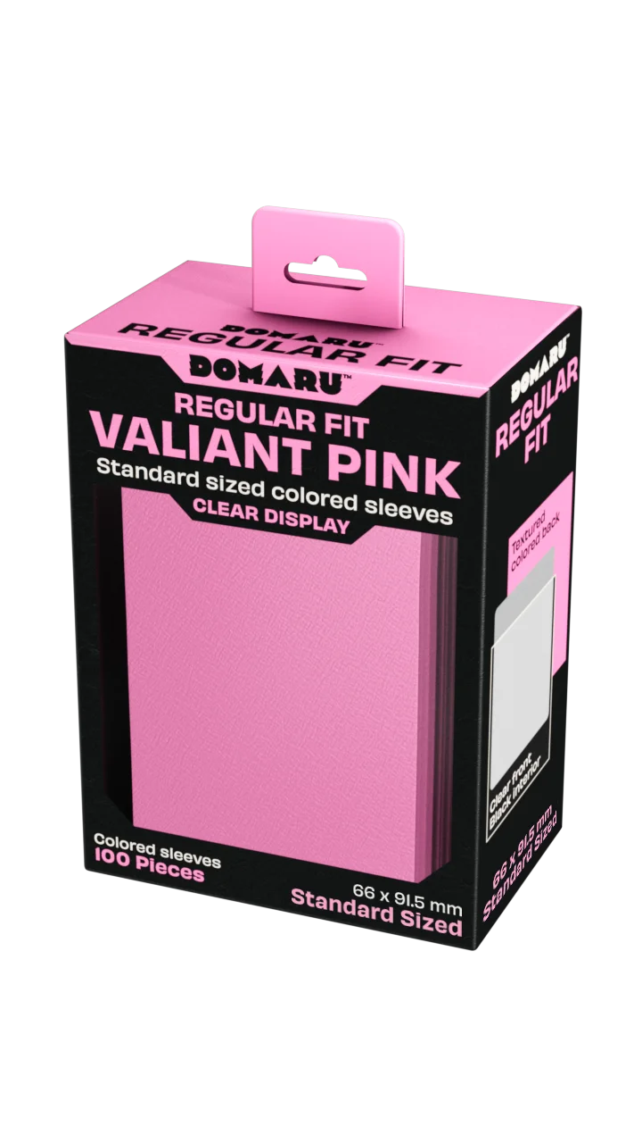 Gatherers' Tavern - DOMARU Regular Fit Standard Sleeves: Valiant Pink (100 Sleeves)